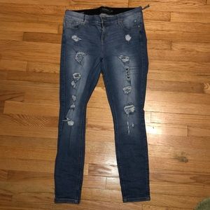 Bombshell skinny jeans- premium stretch mediumwash